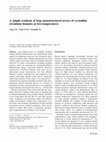 Research paper thumbnail of A simple synthesis of long nanostructured arrays of crystalline strontium titanates at low-temperatures