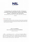 Research paper thumbnail of A methodology for including the effect of dissipative treatments in the mid-frequency domain using SmEdA method-Comparison with experiments