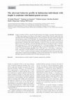 Research paper thumbnail of The aberrant behavior profile in Indonesian individuals with fragile X syndrome with limited genetic services