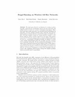 Research paper thumbnail of Frugal Routing on Wireless Ad-Hoc Networks-SAGT08