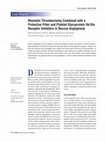 Research paper thumbnail of Rheolytic thrombectomy combined with a protective filter and platelet glycoprotein IIb/IIIa receptor inhibitors in rescue angioplasty