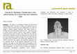 Research paper thumbnail of Female St. Sebastian: Parallel lines in the radical lesbian art of Gina Pane and Catherine Opie