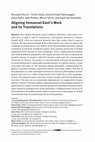 Research paper thumbnail of Aligning Immanuel Kant’s Work and its Translations