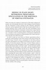 Research paper thumbnail of Hiding in Plain Sight: Heterodox Trinitarian Speculation in the Writings of Niketas Stethatos