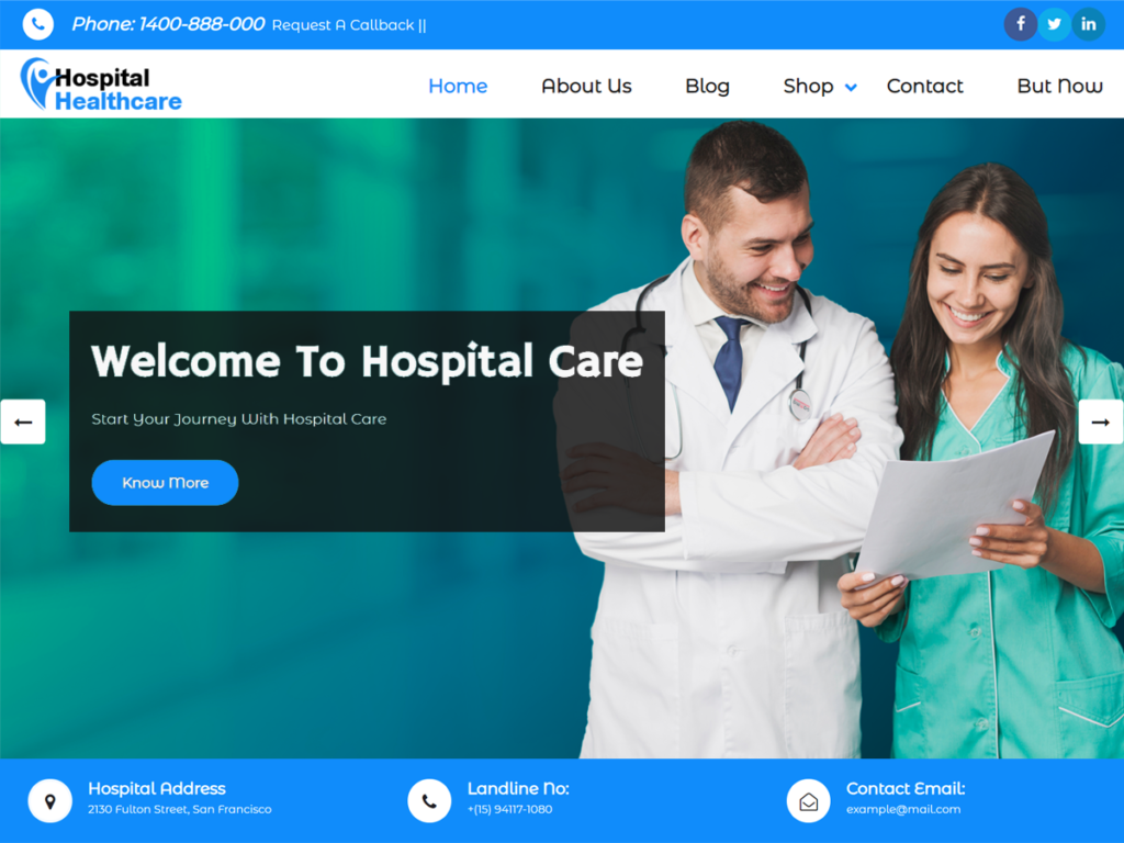 Hospital Health Care WordPress