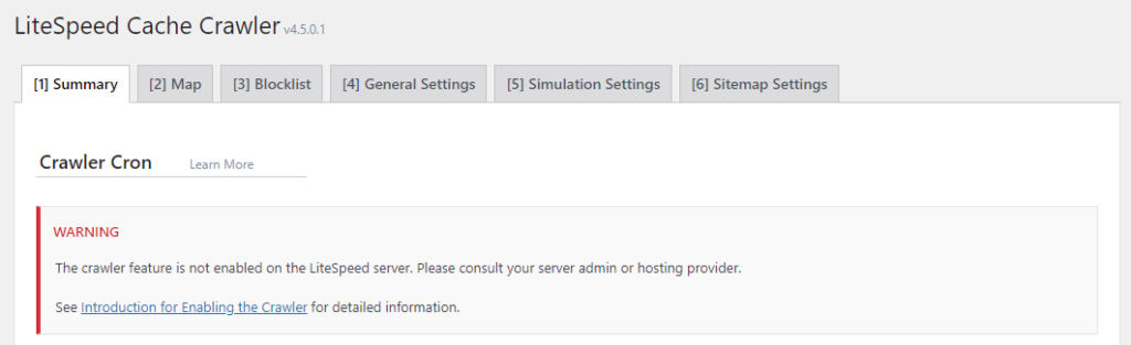LSCWP Crawler Disabled