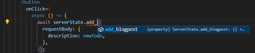 Codeblock Example For Python Project And The React/TypeScript Project