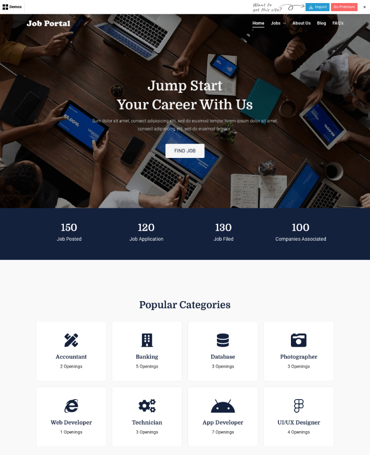 Zakra - Job Portal Theme