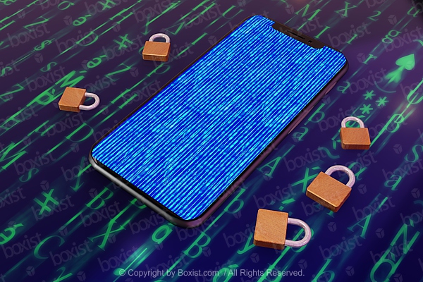 Mobile Phone With Security Padlocks