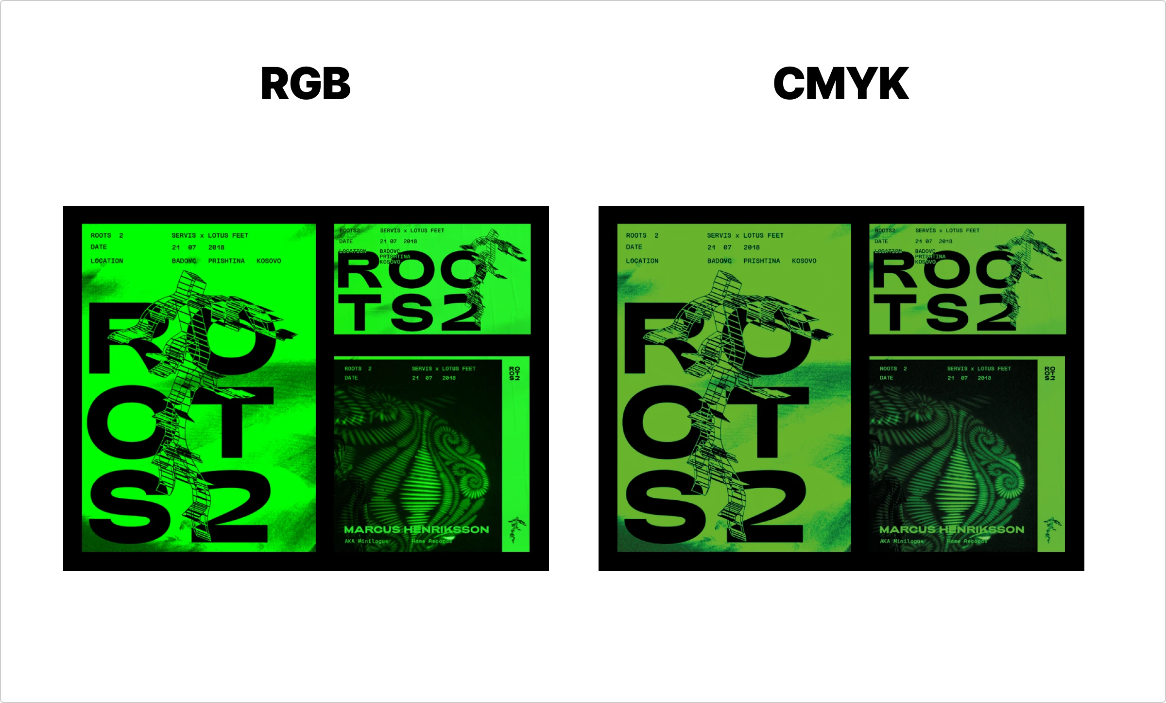 visial identity in rgd and cmyk