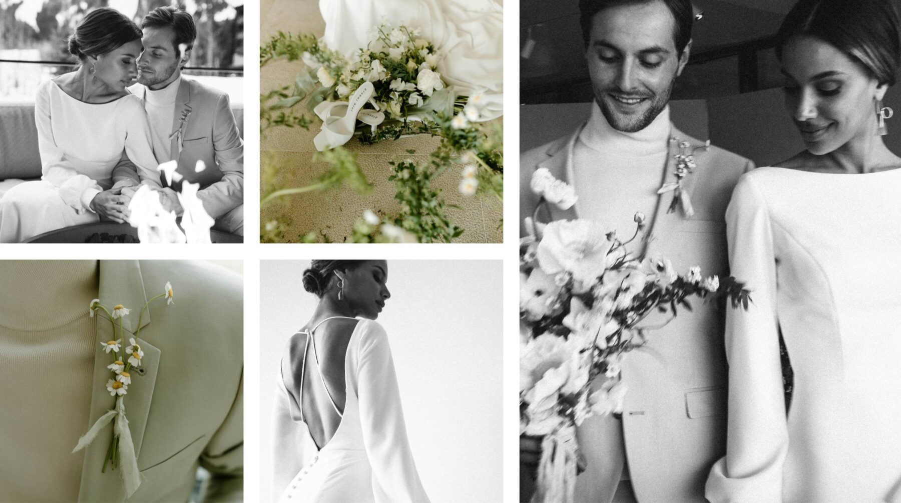 Intimate wedding collage