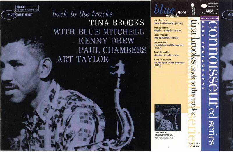 「Tina Brooks - Back To The Tracks (Blue Note) 1960」ブルージーな傑作（幻の名盤）。