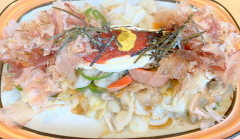 千葉県成田市飯田町にある「レストラン 味楽亭」大阪風野菜炒め定食