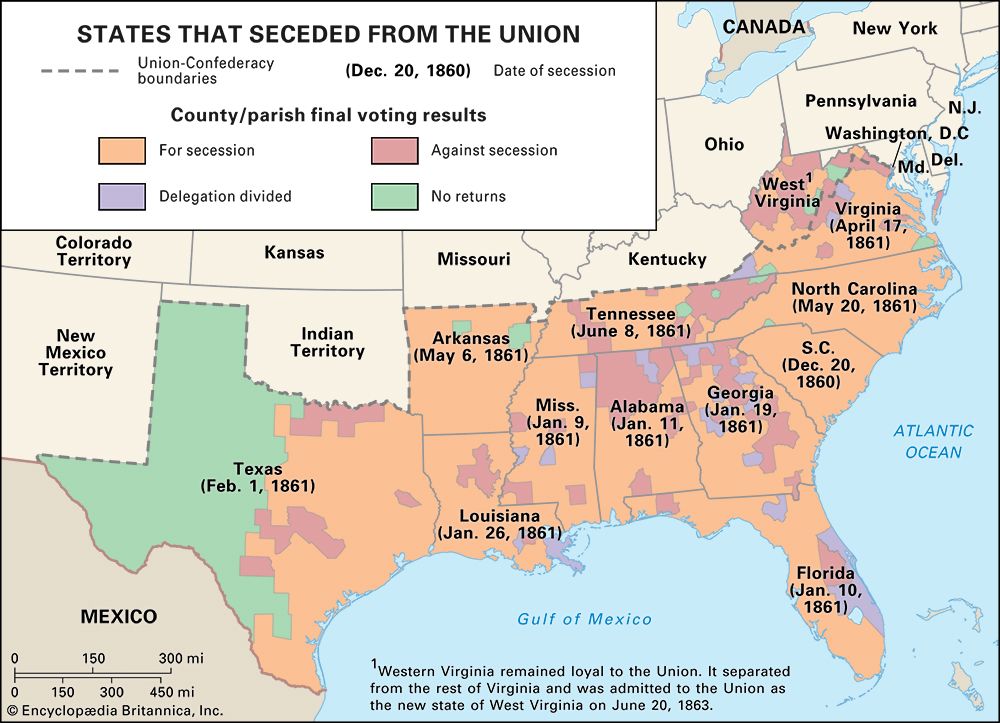 secession; Confederate States of America