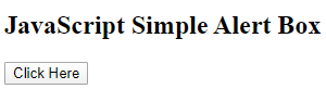JavaScript Message Box Example 1