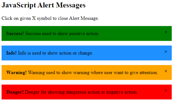 JavaScript Message Box Example 2 JavaScript Message Box Example 2