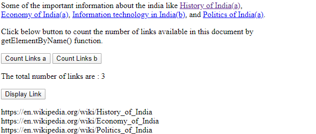 JavaScript getElementsByName() - 12