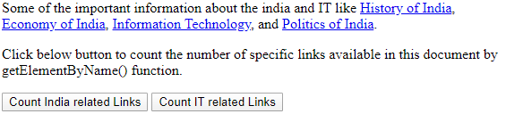 JavaScript getElementsByName() - 5