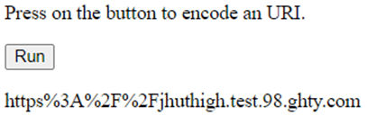 JavaScript encodeURI()-1.2