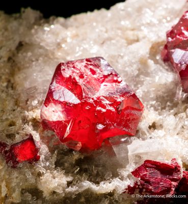 Cinnabar on Quartz