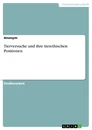 Title: Tierversuche und ihre tierethischen Positionen