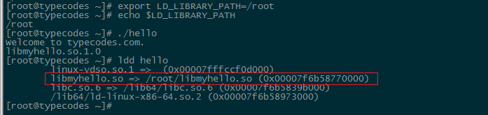设置LD_LIBRARY_PATH变量后,使用readelf查看动态库信息 设置LD_LIBRARY_PATH变量后,使用readelf查看动态库信息