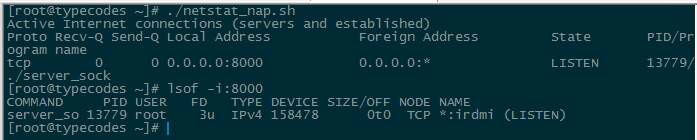 Linux中利用netstat和lsof命令查看TCP服务状态