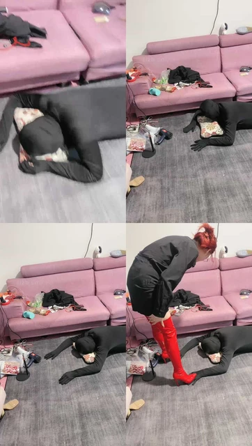 【冰诺】高跟长靴全体重踩狗爪【完整版】