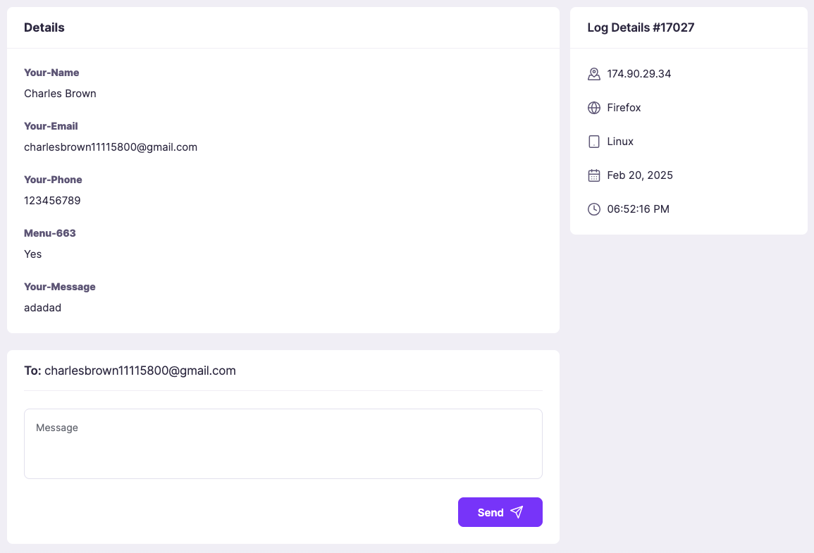 CF7 Database (Detailed View)