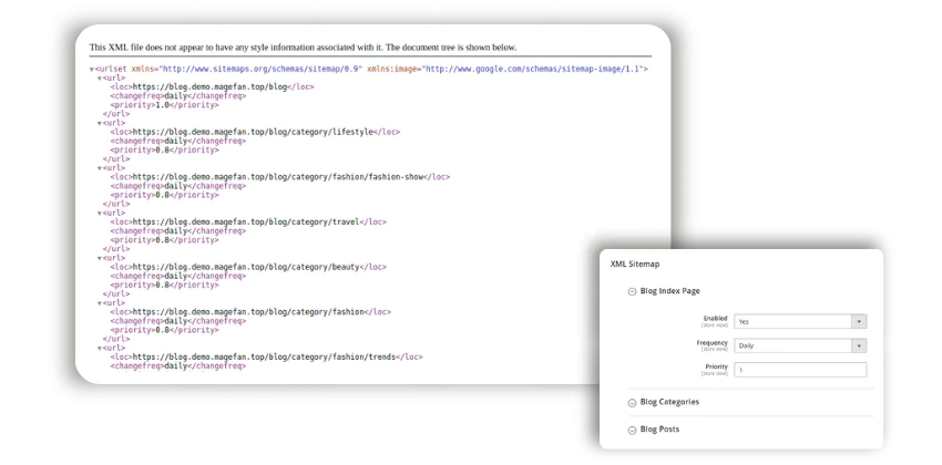 magento blog sitemap
