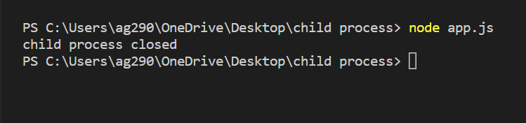 Spawn Example Output