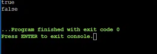 Compare strings if not equal output