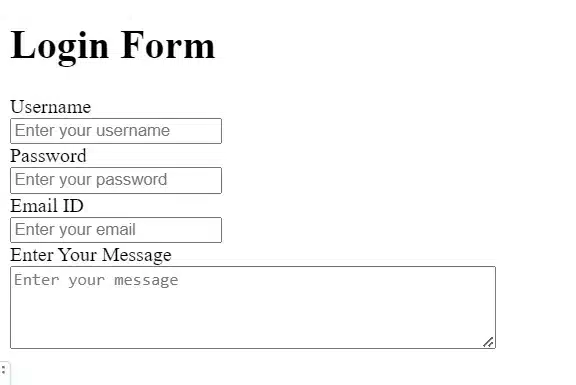 The textarea element