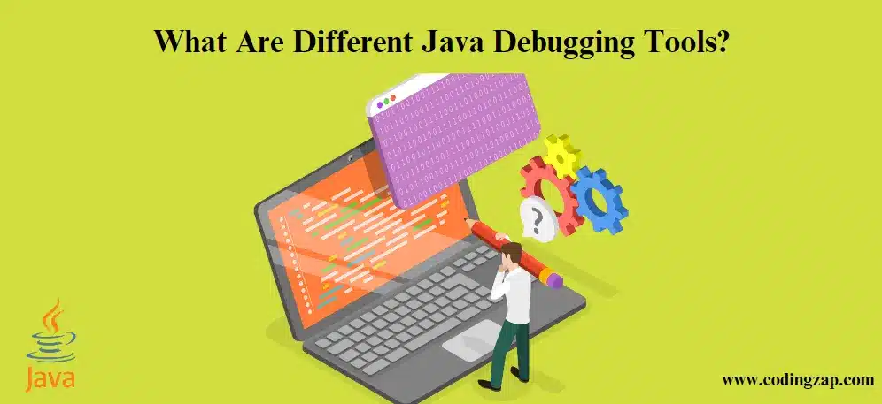 A programmer thinking about different Java debugging tools