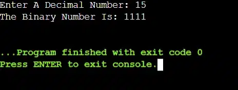 Convert Decimal To Binary Number Output