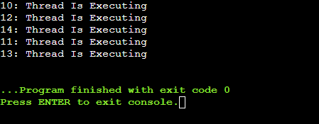 Java Multithreading Using Thread Class Output