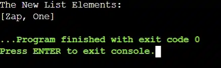 Output- Use Remove() From Iterator