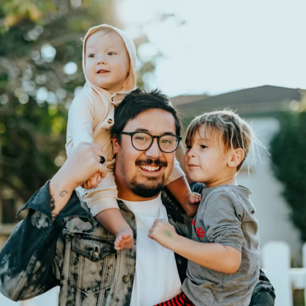 Father-with-Two-Young-Children