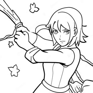 Sakura Haruno In Action Coloring Page 81-74