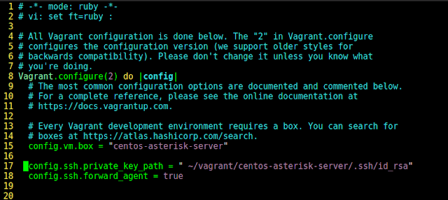 ssh configure Vagrantfile