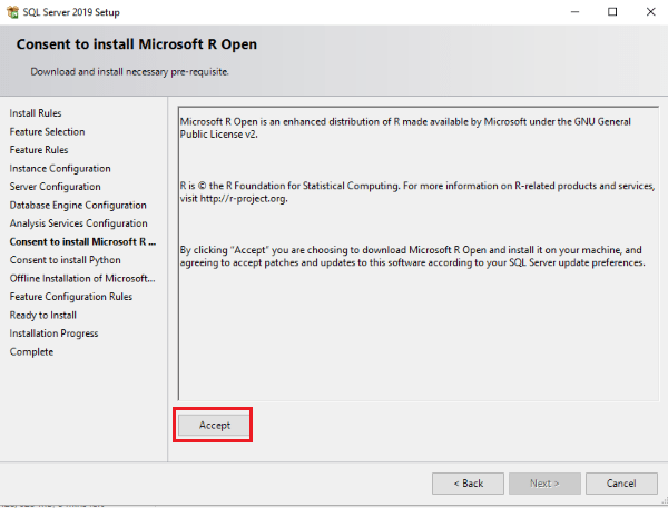 sqlserver2019 Rust analysis install 17