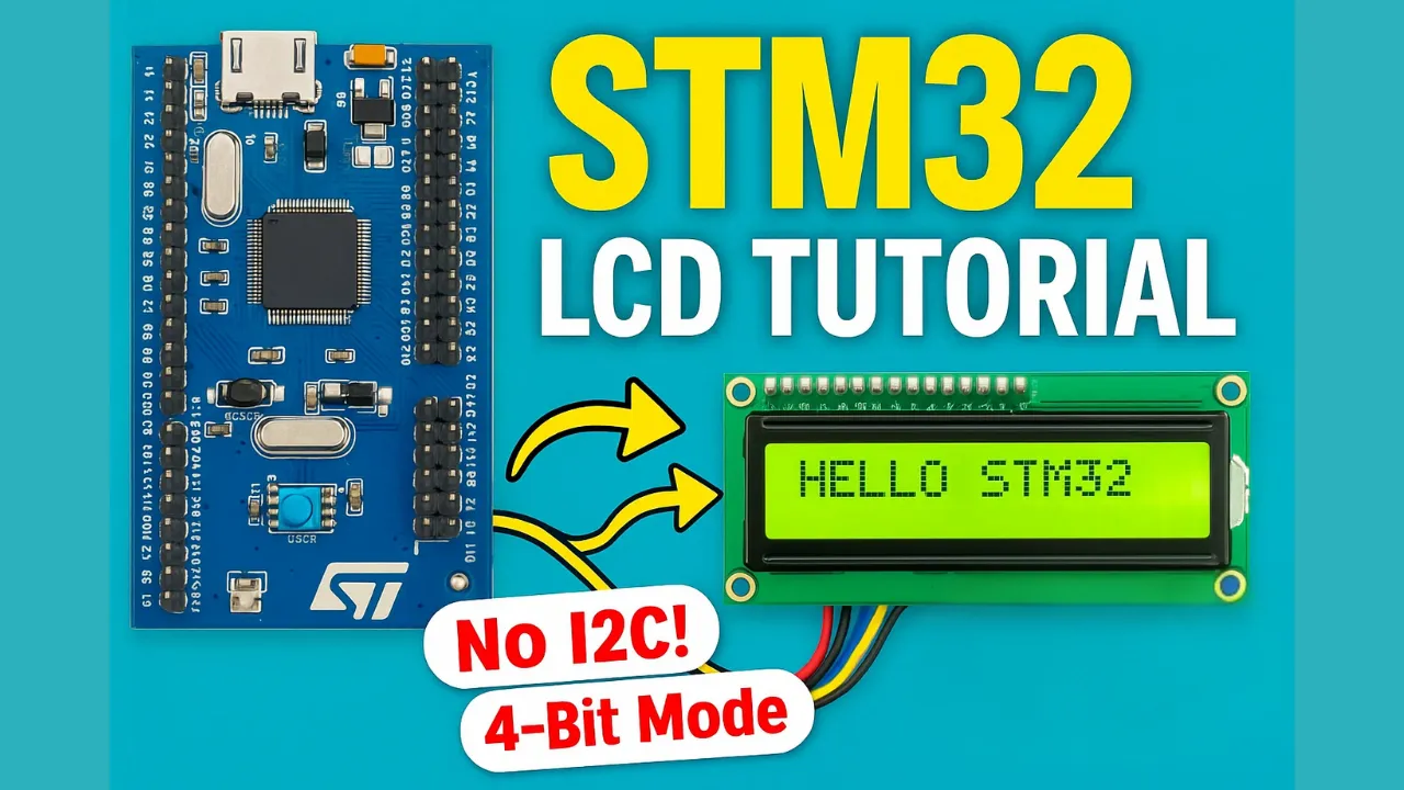 Interface 16x2 LCD with STM32 (No I2C) — 4-bit Guide