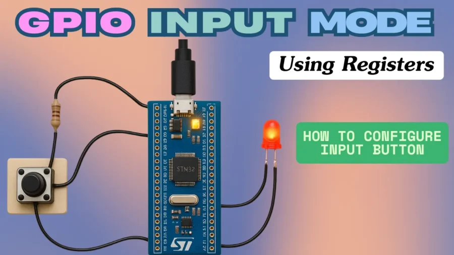 STM32 GPIO Input Configuration – Pin Setup, Pull-Up, and IDR Read
