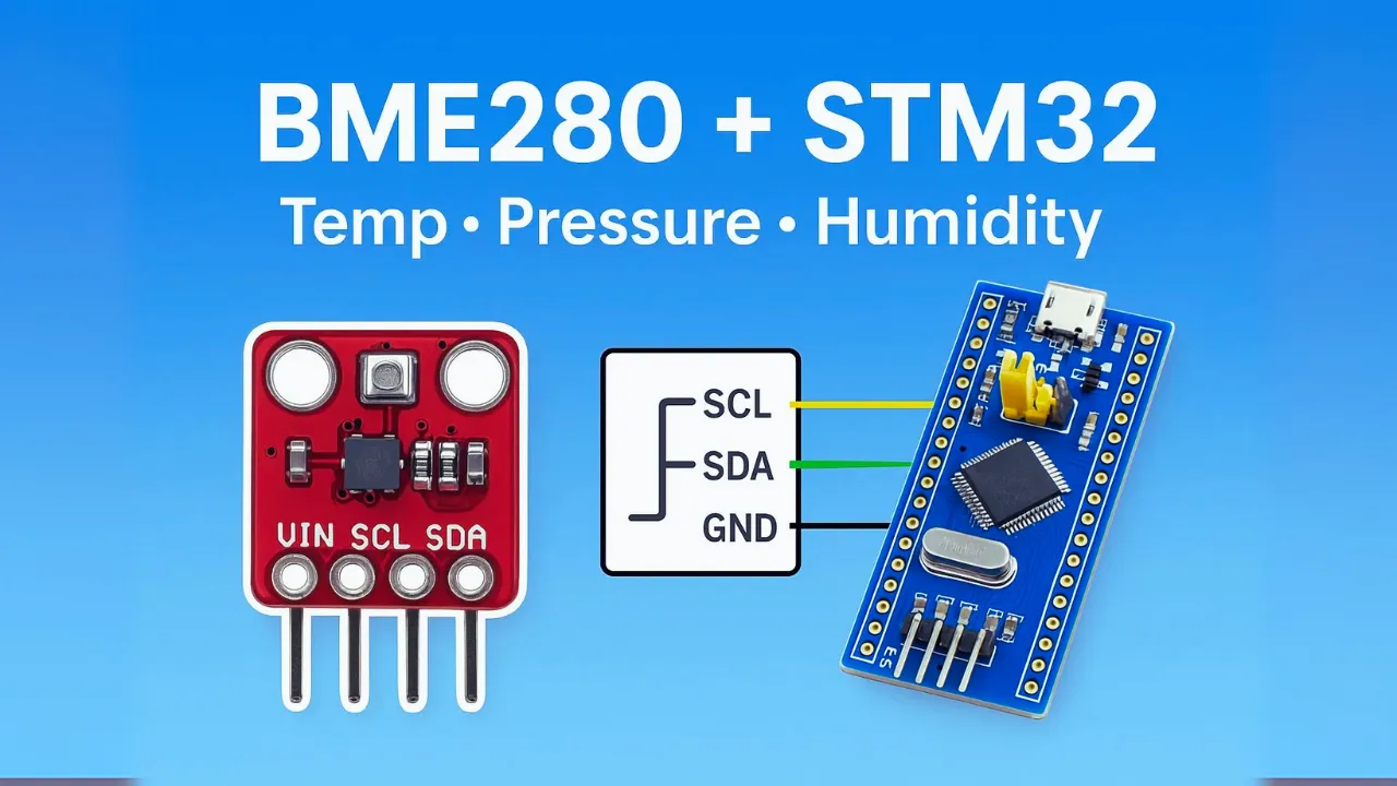 Interfacing BME280 Sensor with STM32 using I2C