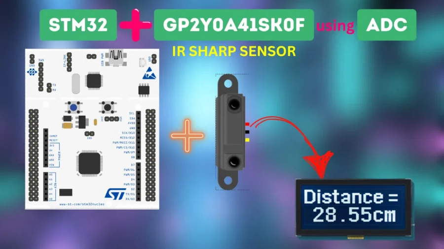 GP2Y0A41SK0F STM32 ADC Distance Measurement