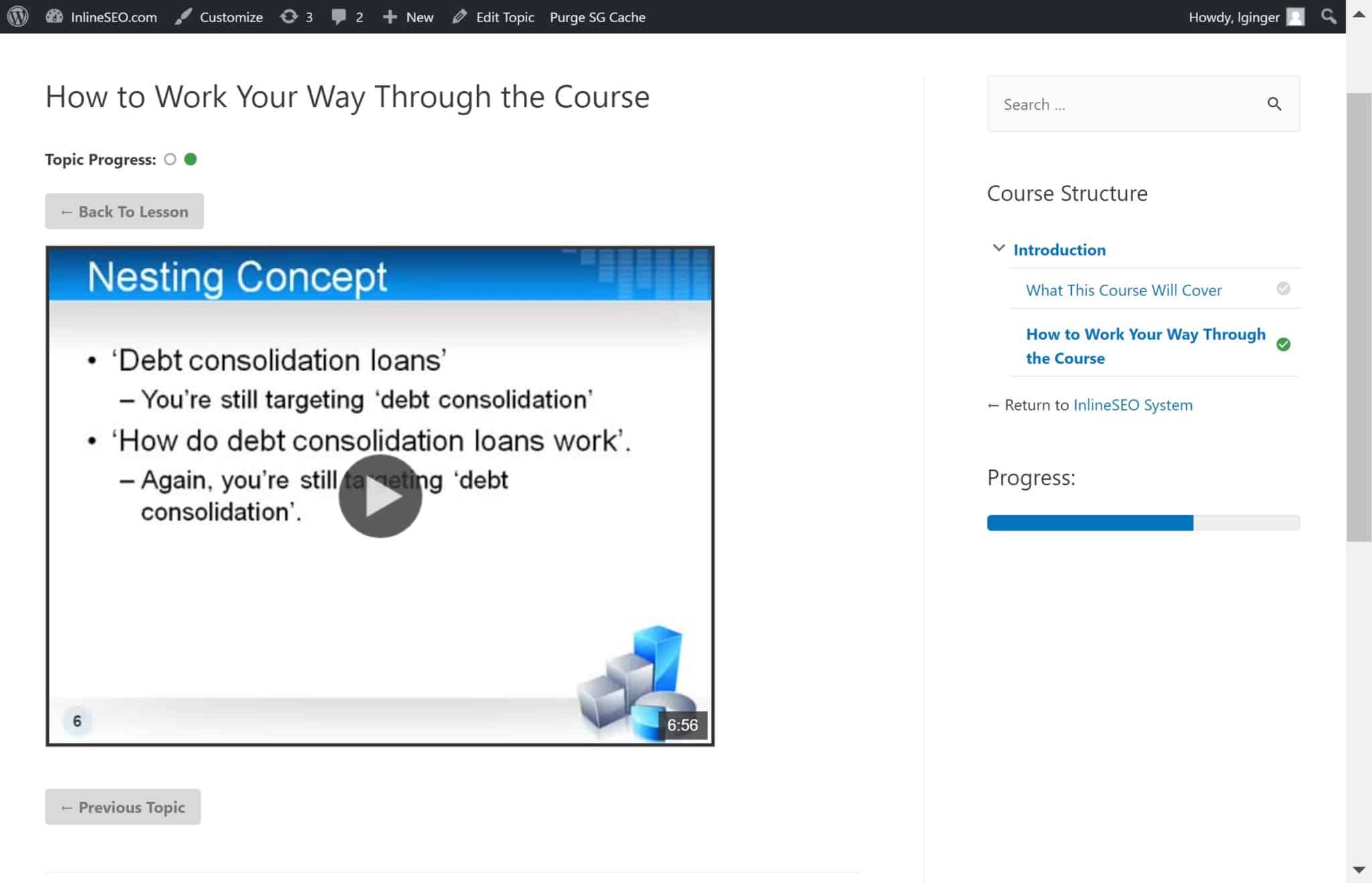 Mark Complete button.