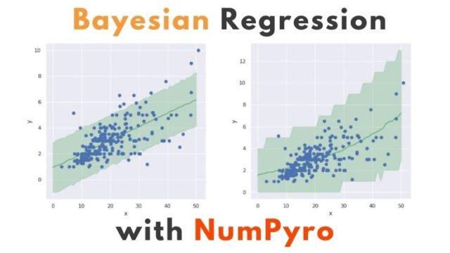 NumPyroでベイズ回帰モデルをつくる