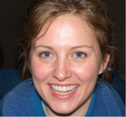 Smiling woman who is a satisfied LIM Lessons language learner