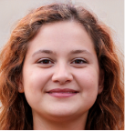 Satisfied LIM Lessons language learner with red hair