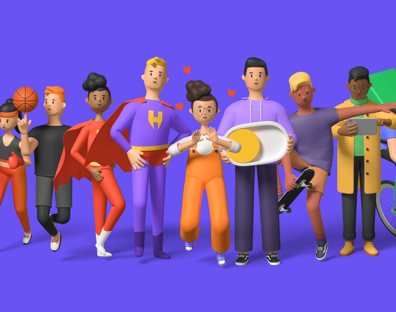 humans 3d character kit